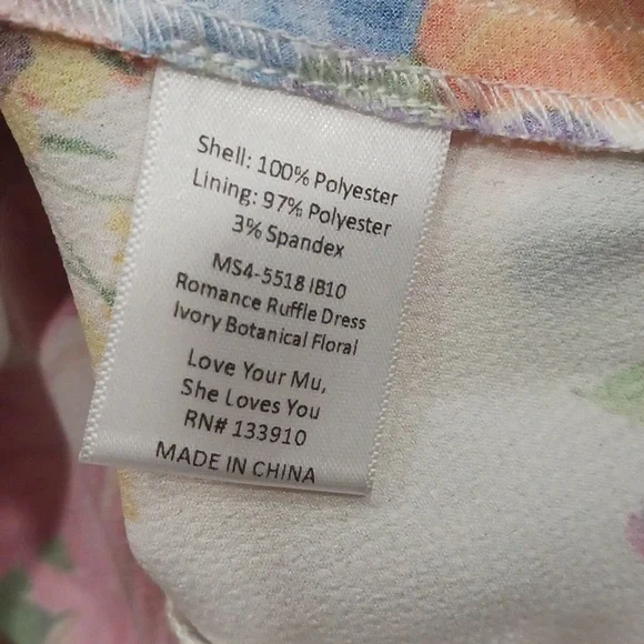 Show Me Your Mumu The  Romance Ruffle Ivory Botanical Floral Maxi Dress Size S - Picture 12 of 15